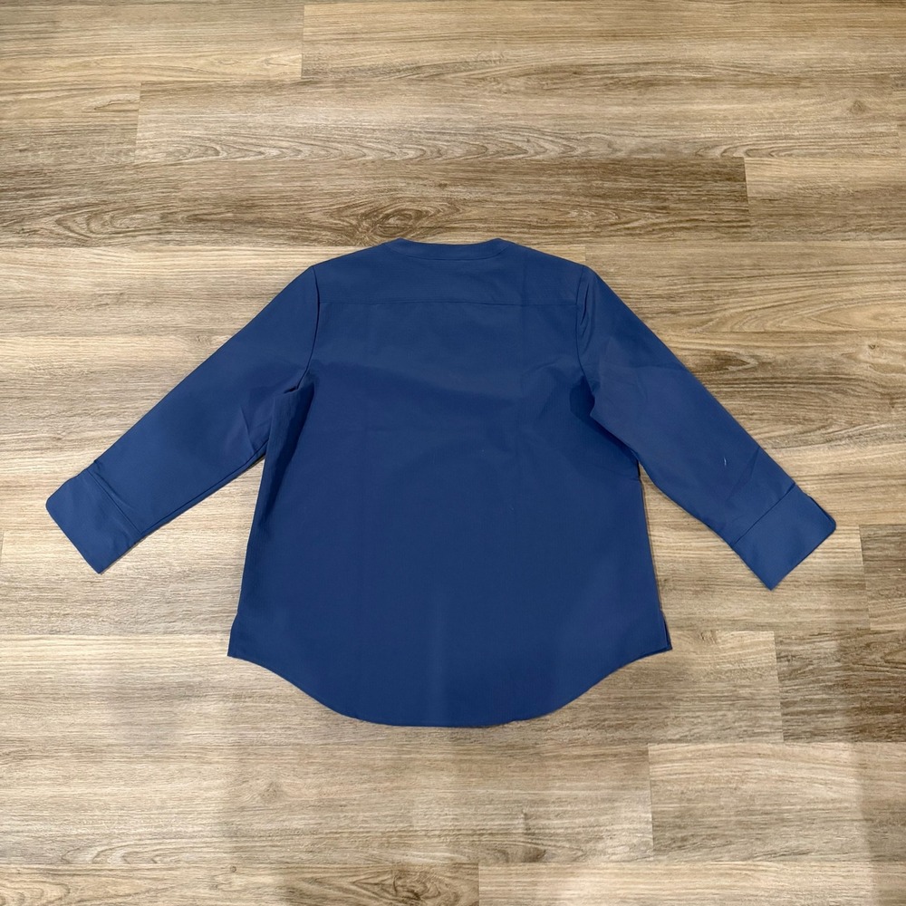 Vineyard Vines Performance Split Neck Top Blue Wo… - image 8